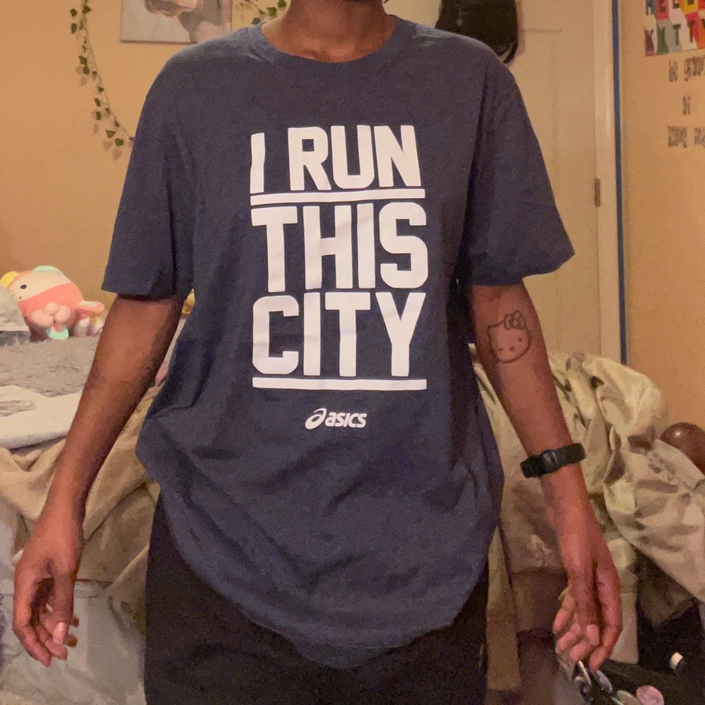 “i run this city” workout t-shirt